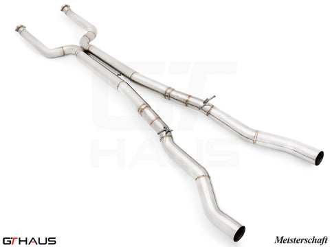 GT Haus - Meistershaft LR Resonator Delete Midpipe - BMW G90 M5