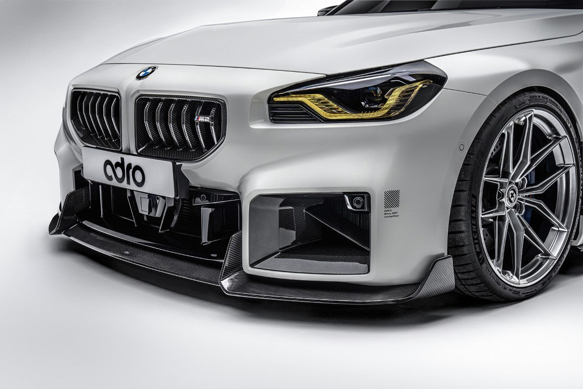 ADRO - Premium Prepreg Carbon Fiber Vertical Front Grilles - BMW G87 M2