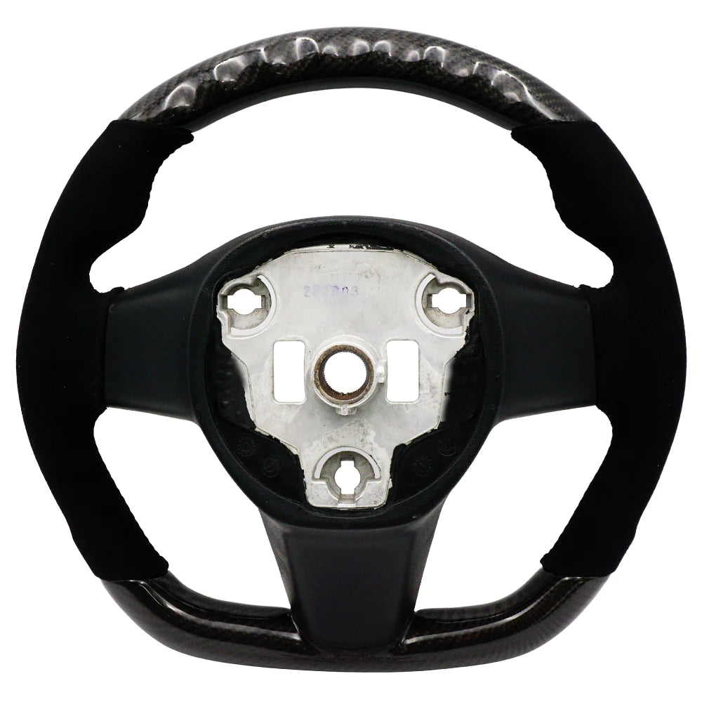 Blox Racing -  Carbon/Alcantara Steering Wheel - Tesla Model 3/Model Y