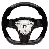 Blox Racing -  Carbon/Alcantara Steering Wheel - Tesla Model 3/Model Y
