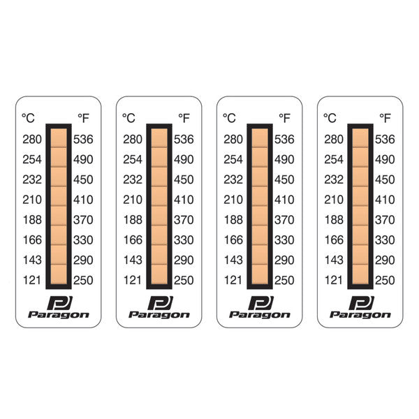Paragon Performance - Brake Caliper Temperature Indicator Strips (250-536°F)