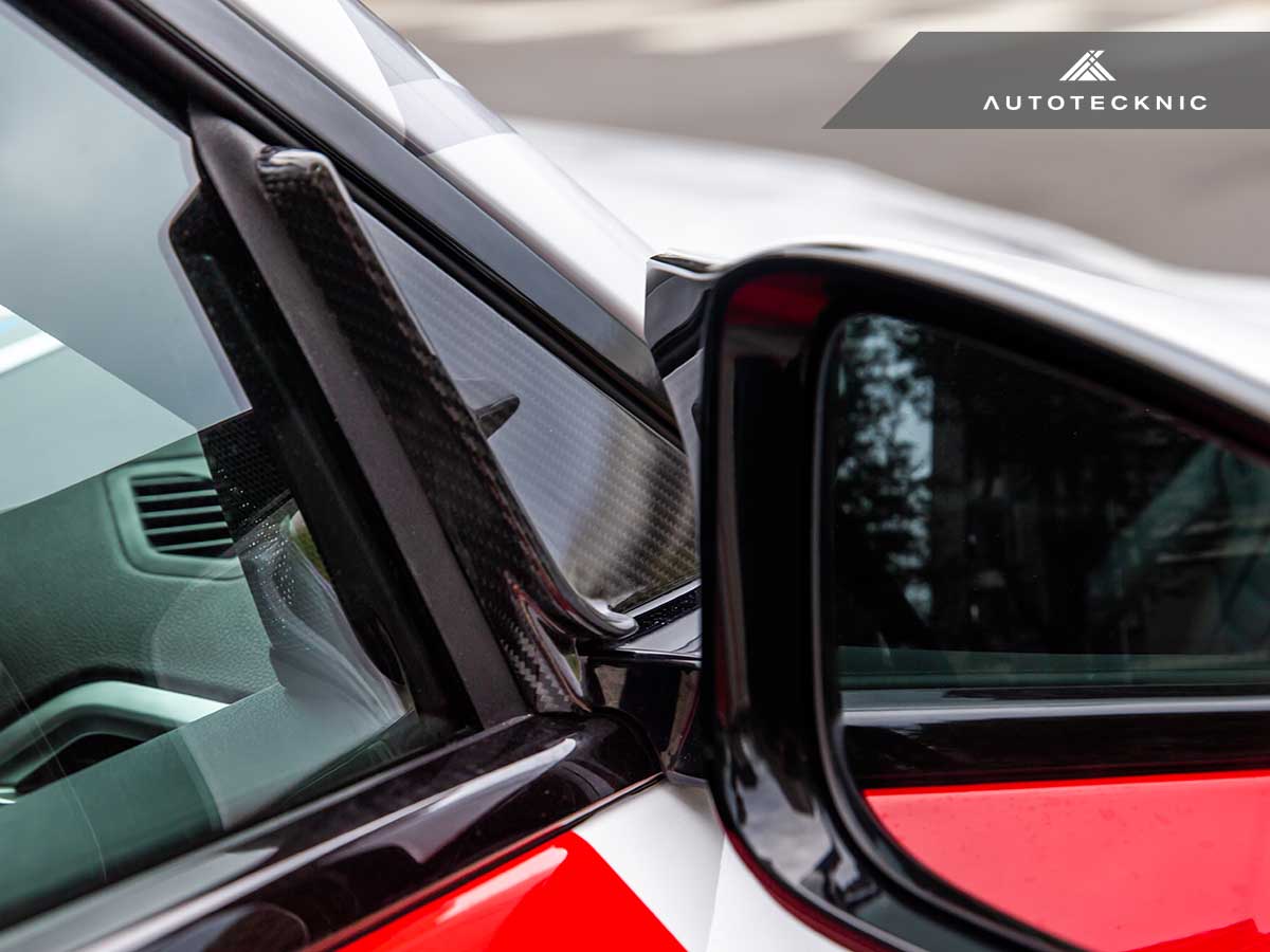 AutoTecknic - Dry Carbon Side Mirror Wind Deflector Set - BMW G87 M2