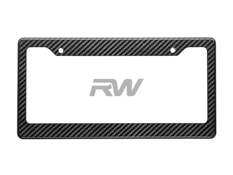 RW Carbon - Carbon Fiber License Plate Frame