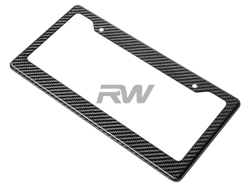 RW Carbon - Carbon Fiber License Plate Frame