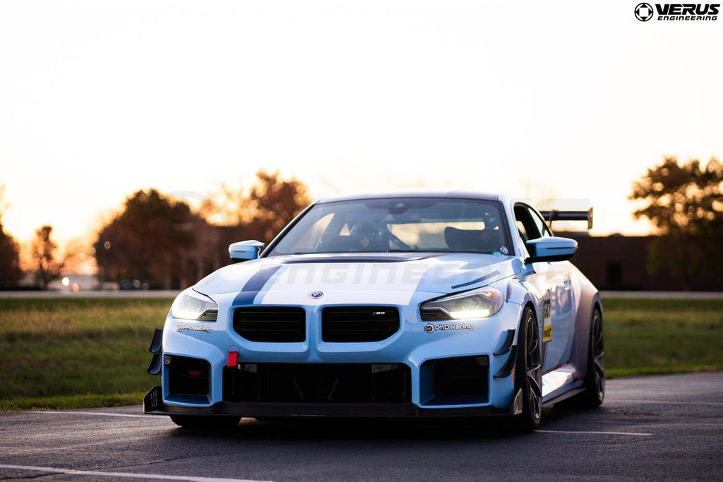 Verus Engineering - Carbon Polyweave Side Splitter Kit - BMW G87 M2