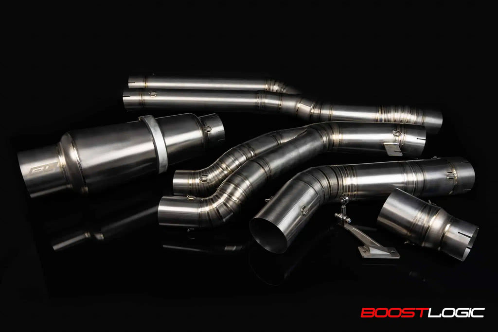 Boostlogic - 4.00" Single Teardrop Exhaust - Toyota A90 Supra