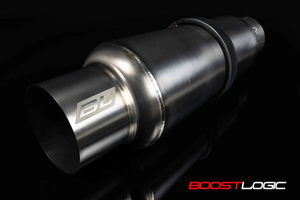 Boostlogic - 4.00" Single Teardrop Exhaust - Toyota A90 Supra