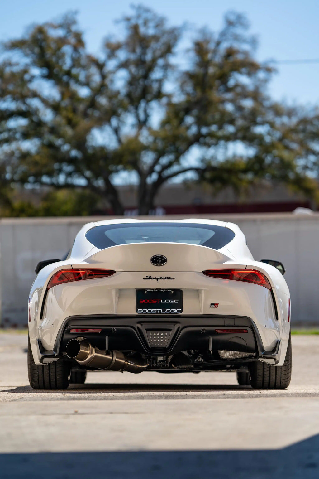 Boostlogic - 4.00" Single Teardrop Exhaust - Toyota A90 Supra