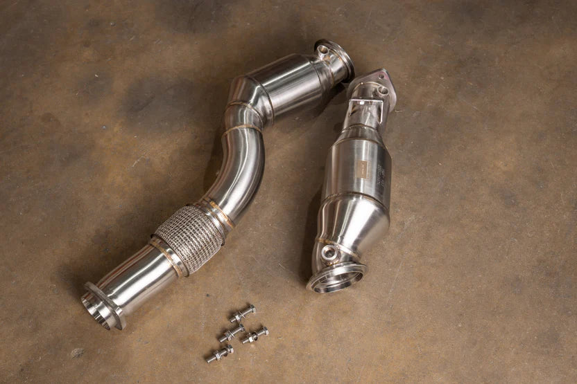 Valvetronic Designs - Stainless High-Flow Catted Downpipes (400 Cell) - BMW G8X M2/M3/M4