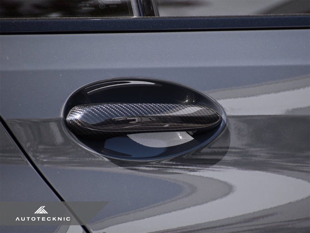 AutoTecknic Dry Carbon Door Handle Trim Set - G80 M3