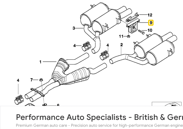 Powerflex - Exhaust Mounting Bushing/Bracket - BMW E39 M5