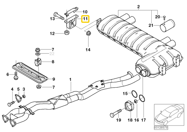 Powerflex - Exhaust Mounting Bushing/Bracket - BMW E46 M3
