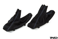 IND E9X M3 Tri-Color Stitched Alcantara E-Brake Boot - LHD