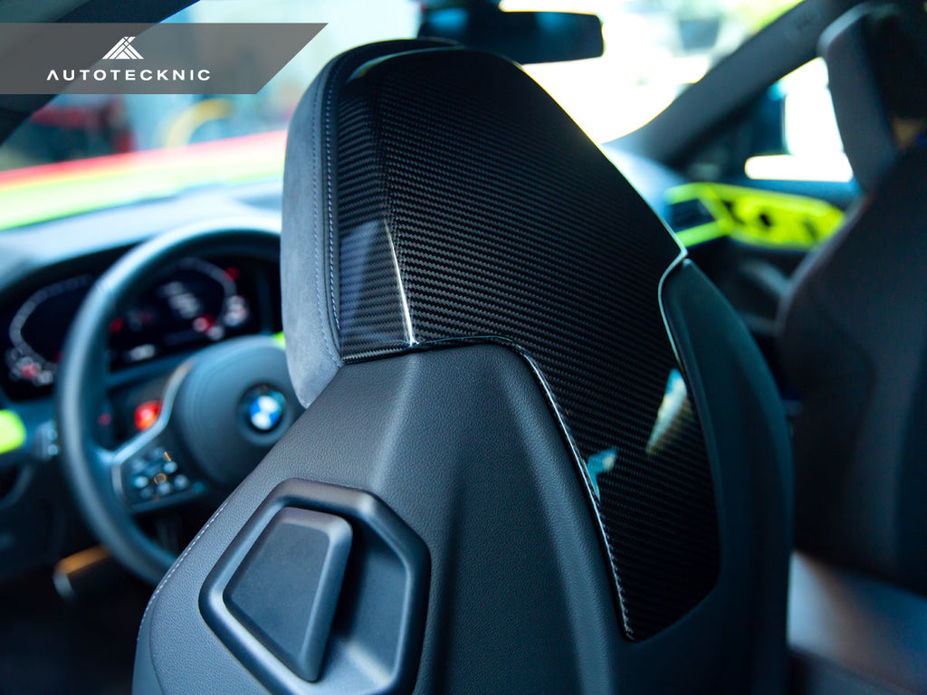 AutoTecknic Dry Carbon Seat Back Cover Set - G80 M3 | G82 M4