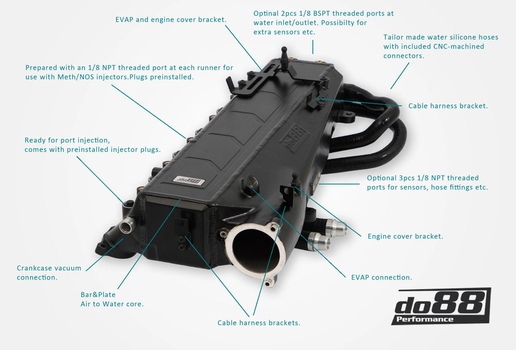 do88 Performance - Performance Charge Cooler Manifold - Toyota A90 Supra