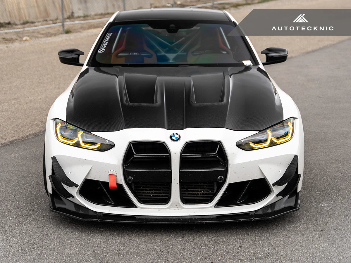 Autotecknic - GT4 Dry Carbon Bumper Canard Set - BMW G8X M3/M4