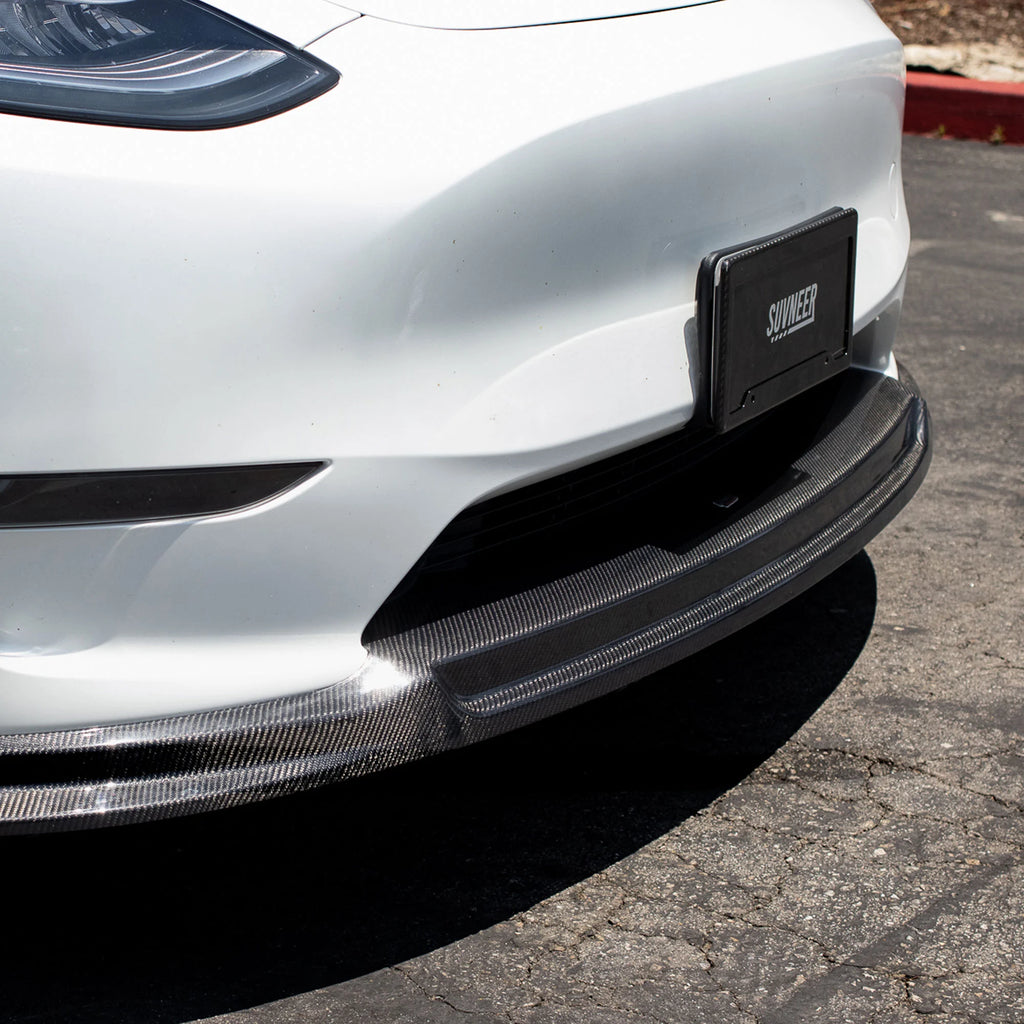 Suvneer Motorsports - Carbon Fiber Front Lip - Tesla Model Y