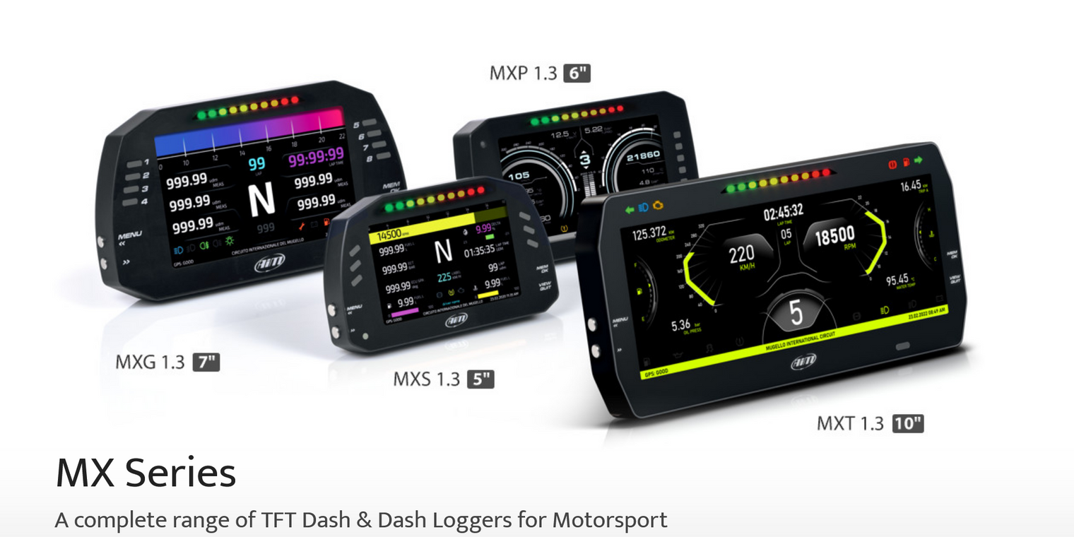 AIM - MXT 1.3 TFT Dash Logger (10.0")