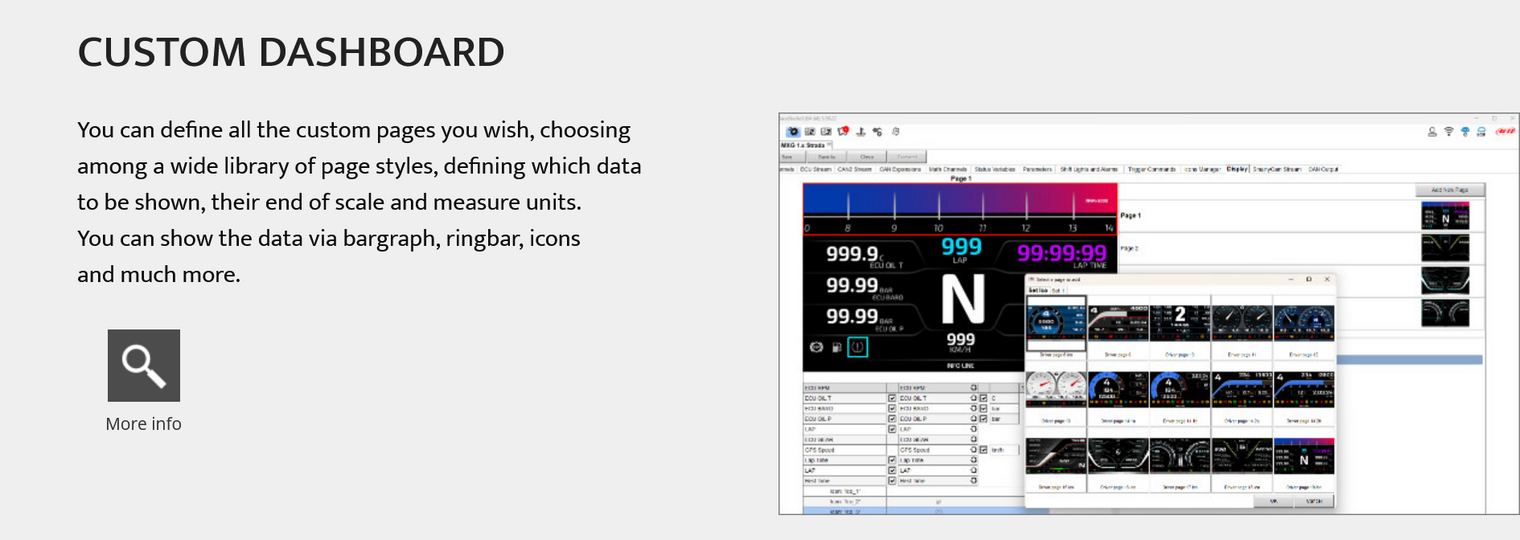 AIM - MXT 1.3 TFT Dash Logger (10.0")