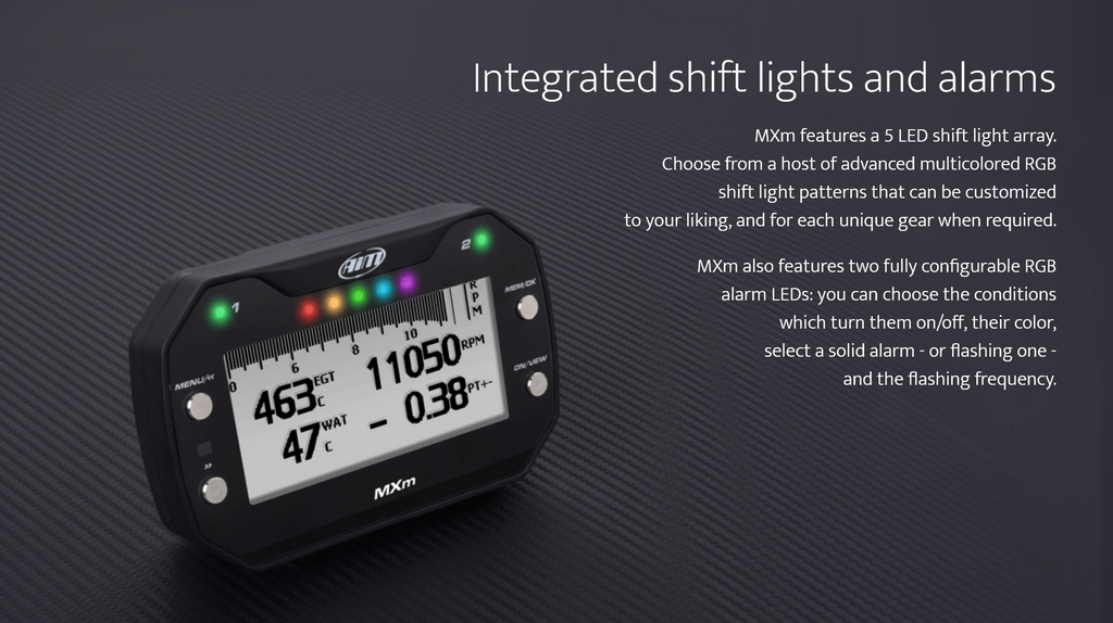 AIM - MXm LCD Compact Dash Logger