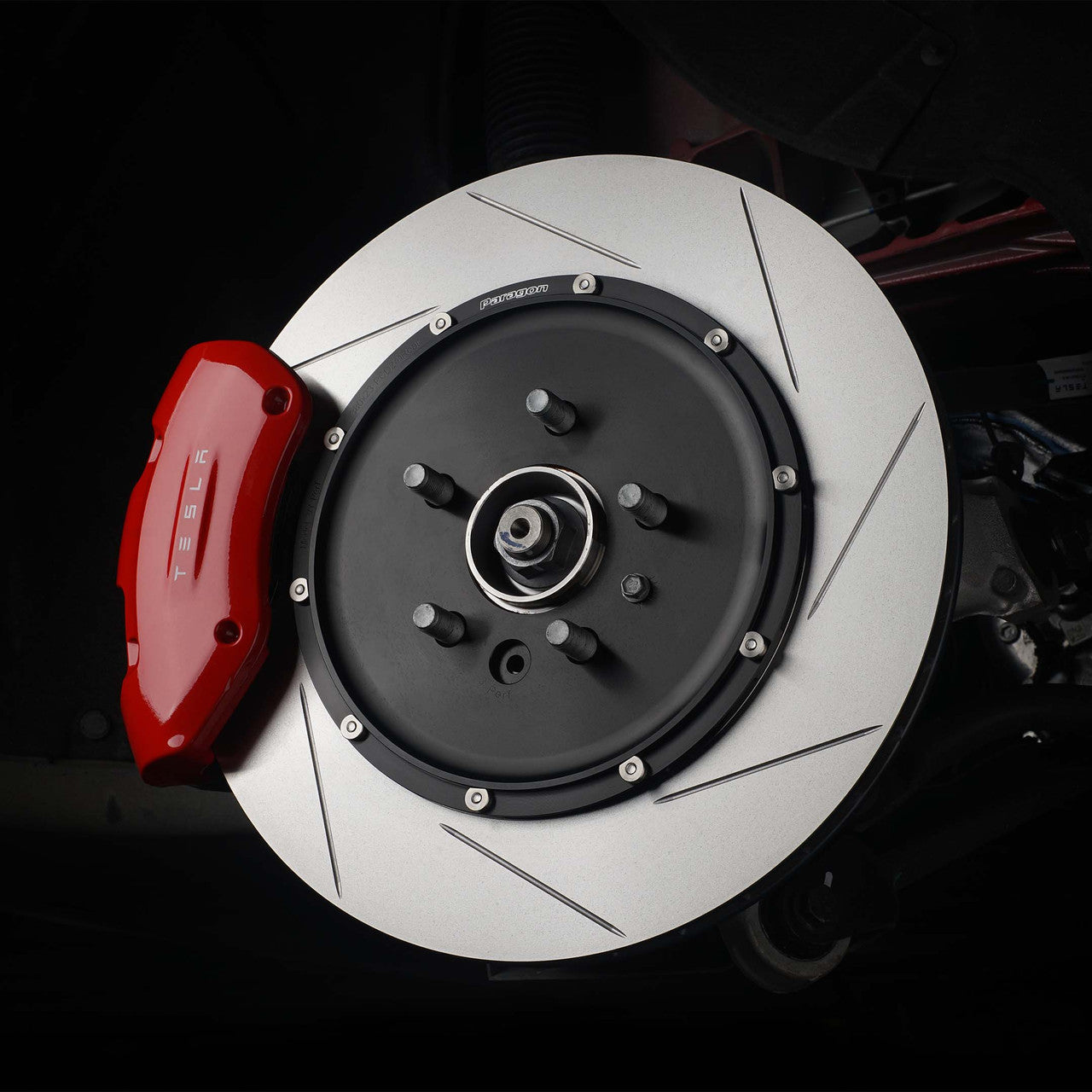 Paragon Performance - Rear 2-Piece Rotor Sport Brake Kit - Tesla Model 3/Model Y