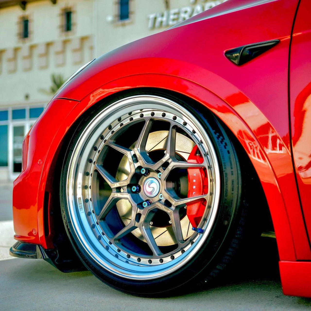 Paragon Performance - Front 2-Piece Rotor Sport Brake Kit - Tesla Model 3/Model Y
