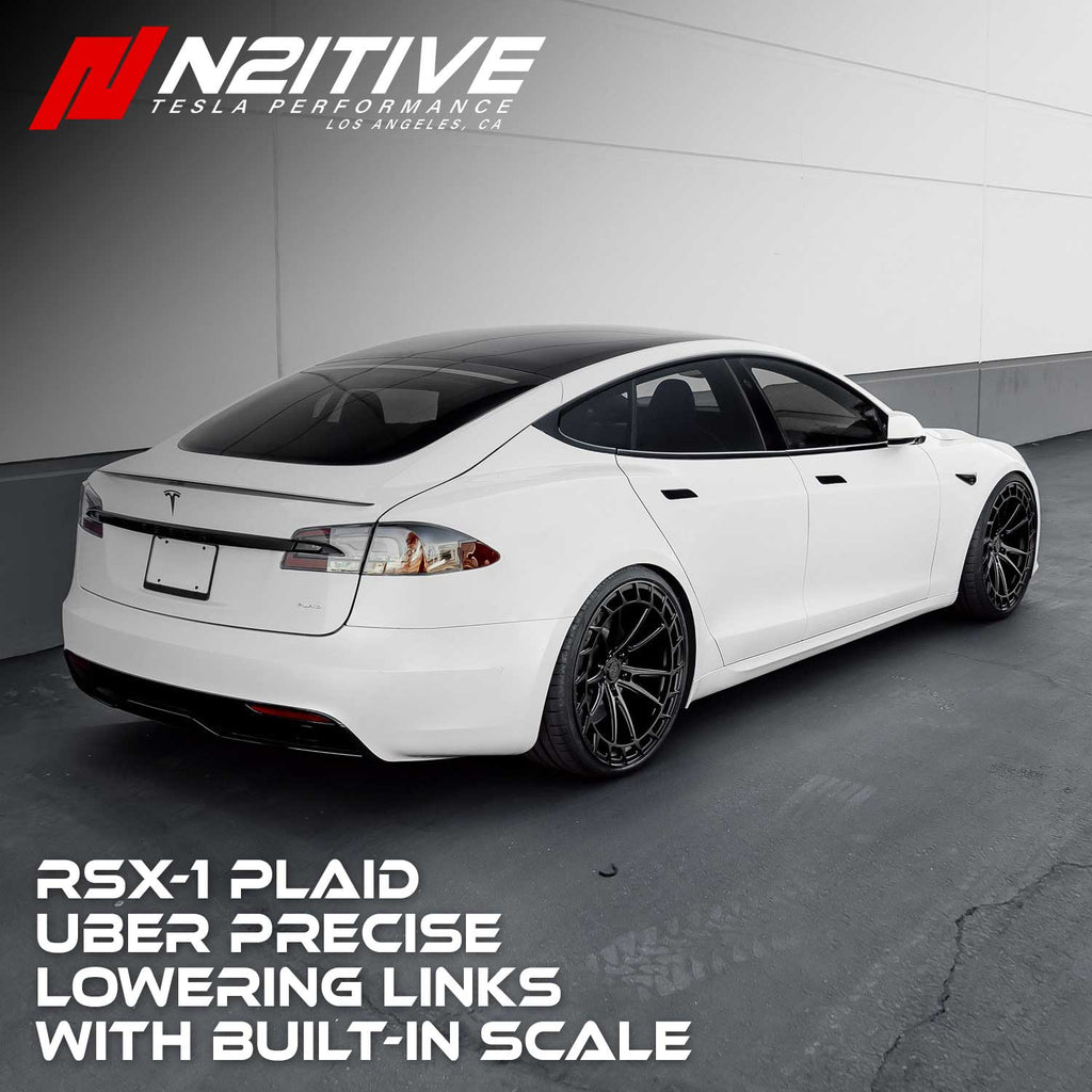 N2itive - RSX-3 TARTAN Ride Height Adjustment Lowering Link Set  - Tesla Model S/Model X