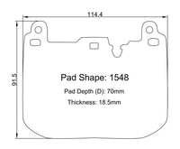 Paragon Performance - PBP1548/PBP1313 Front/Rear Brake Pads - BMW F8X M2/M3/M4