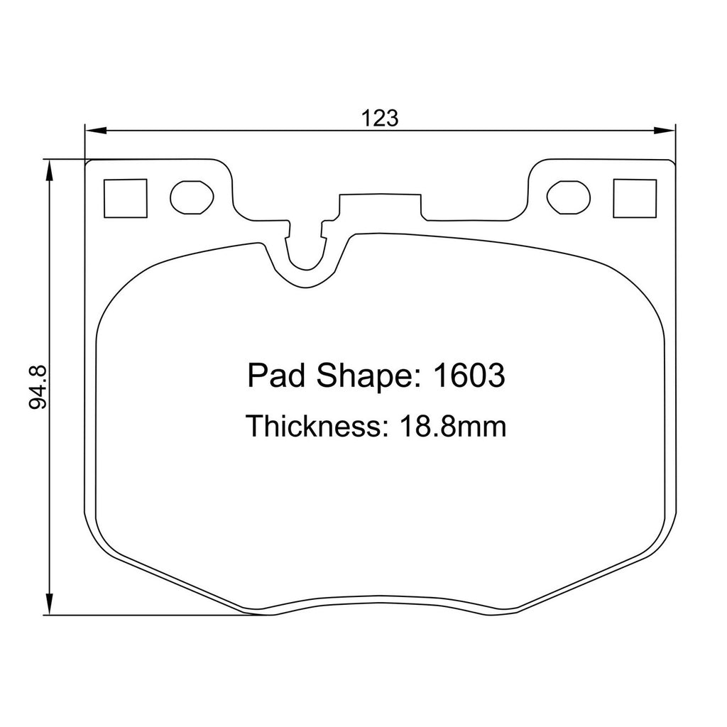 Paragon Performance - PBP1603/PBP1604 Front/Rear Brake Pads - Toyota A90 Supra