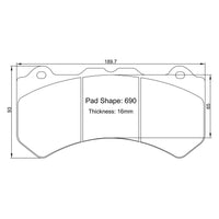 Paragon Performance - Brake Pads - Alcon calipers