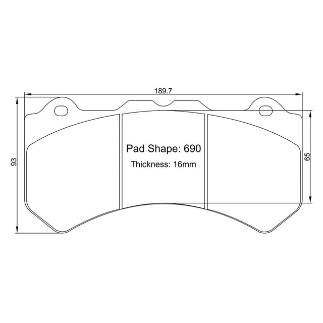 Paragon Performance - Brake Pads - Alcon calipers