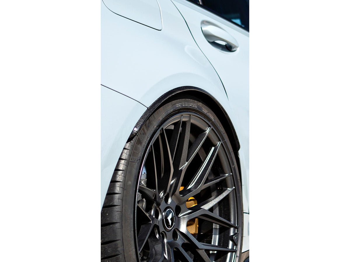 AutoTecknic - Carbon Fiber Rear Wheel Arch Extension Set - BMW G80 M3