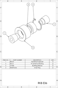 SPL Parts - Rear Knuckle Bushings (RKB) - BMW E36/E46 M3