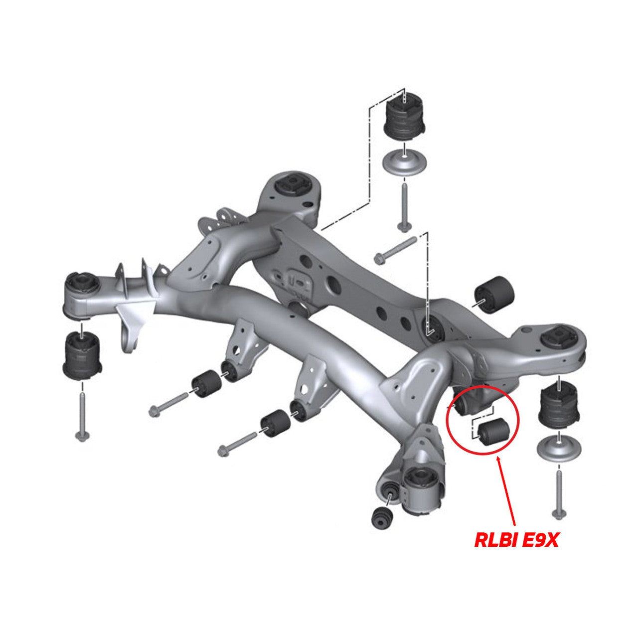 SPL Parts - Rear Lower Control Arm Inner Bushings - BMW E9X M3