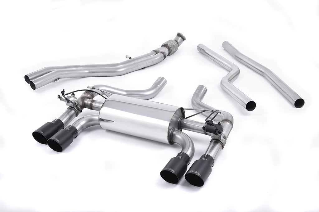 Milltek -  Hollowtek Twin Valved Resonated Catback Exhaust System - BMW F87 M2 Competition
