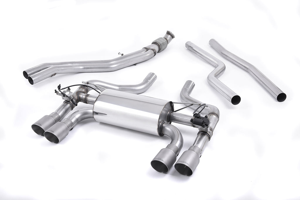 Milltek -  Hollowtek Twin Valved Resonated Catback Exhaust System - BMW F87 M2 Competition