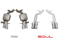 Soul Performance - Resonated Muffler Bypass Exhaust - BMW F10 M5