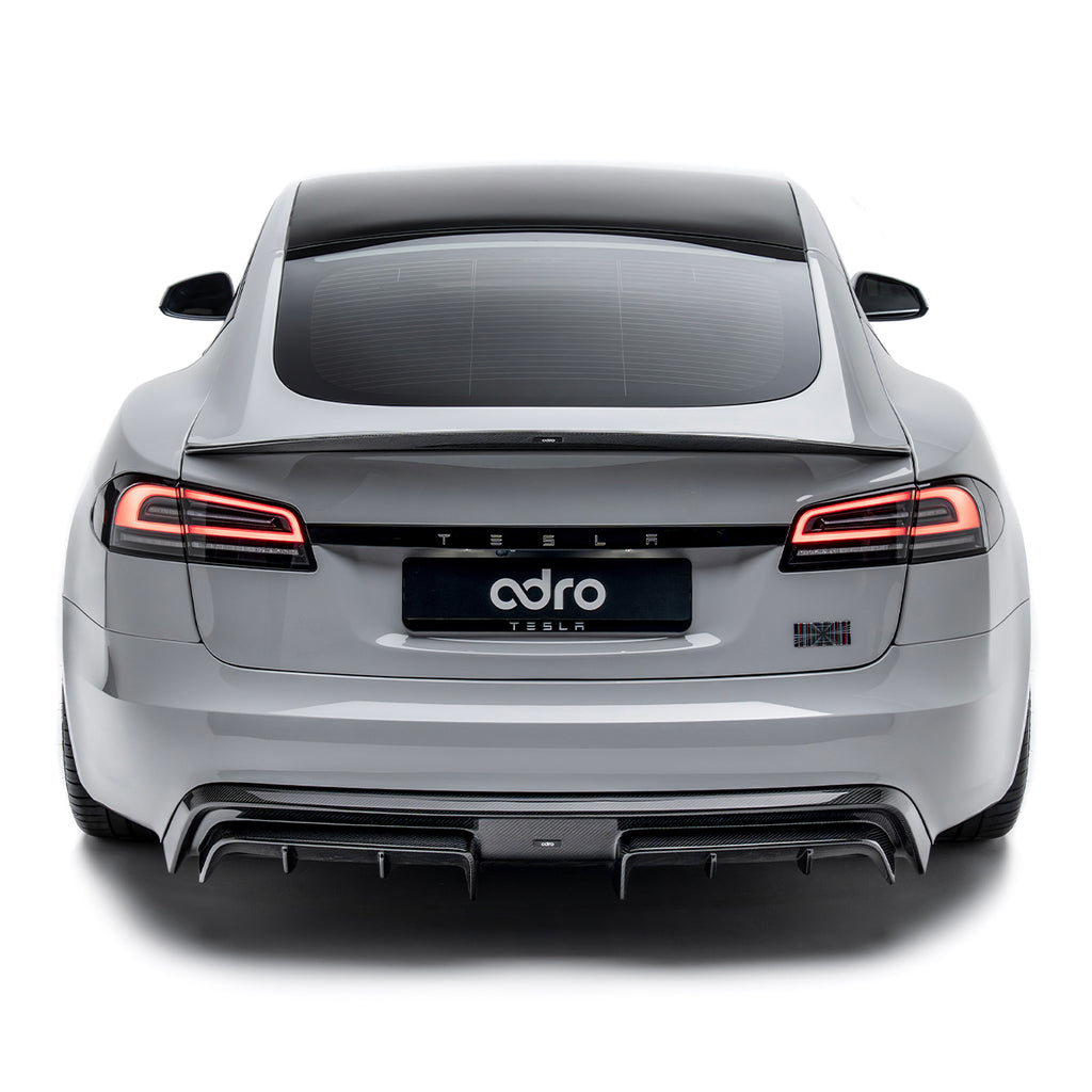 ADRO - Carbon Fiber Rear Diffuser - Tesla Model S