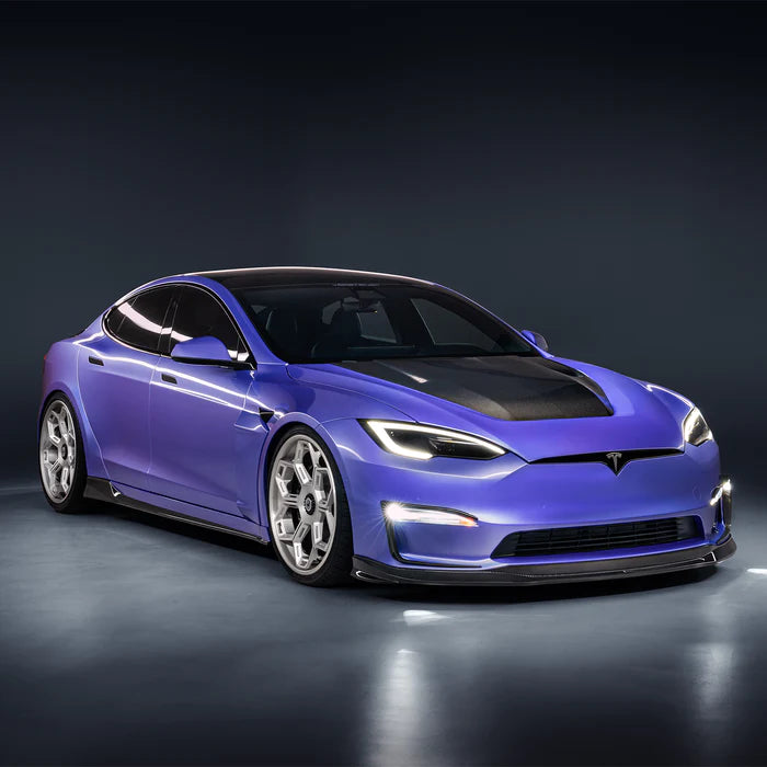 Vorsteiner - VRS Carbon Fiber Add-On Bumper Flares - Tesla Model S Plaid