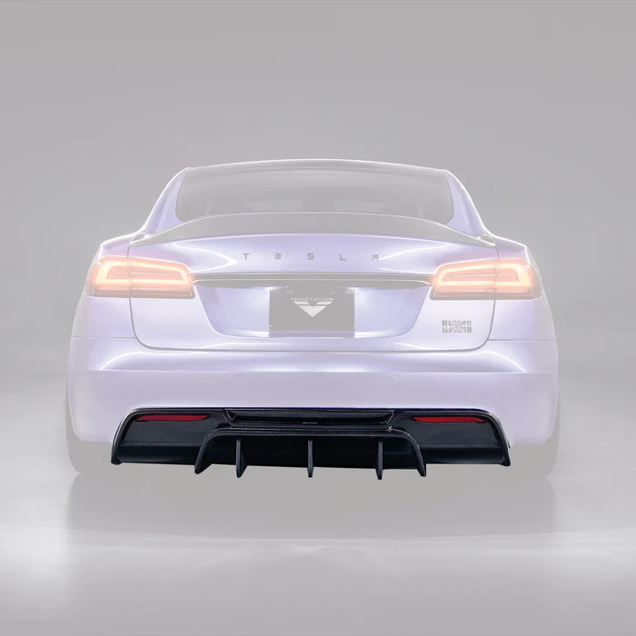 Vorsteiner - VRS Carbon Fiber Rear Diffuser - Tesla Model S Plaid