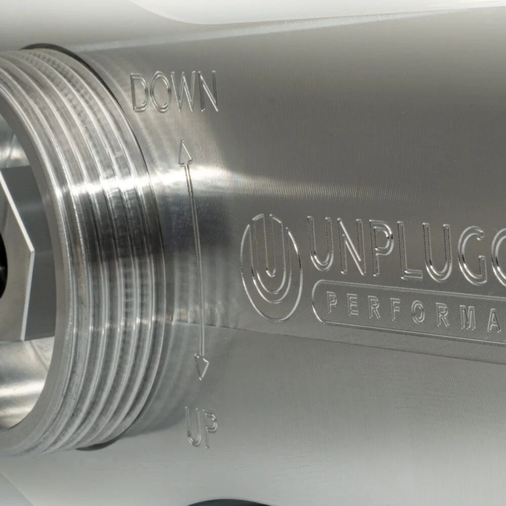 Unplugged Performance - Ultimate Edition Billet Height Adjustable Rear Spring Arms - Tesla Model 3/Model Y