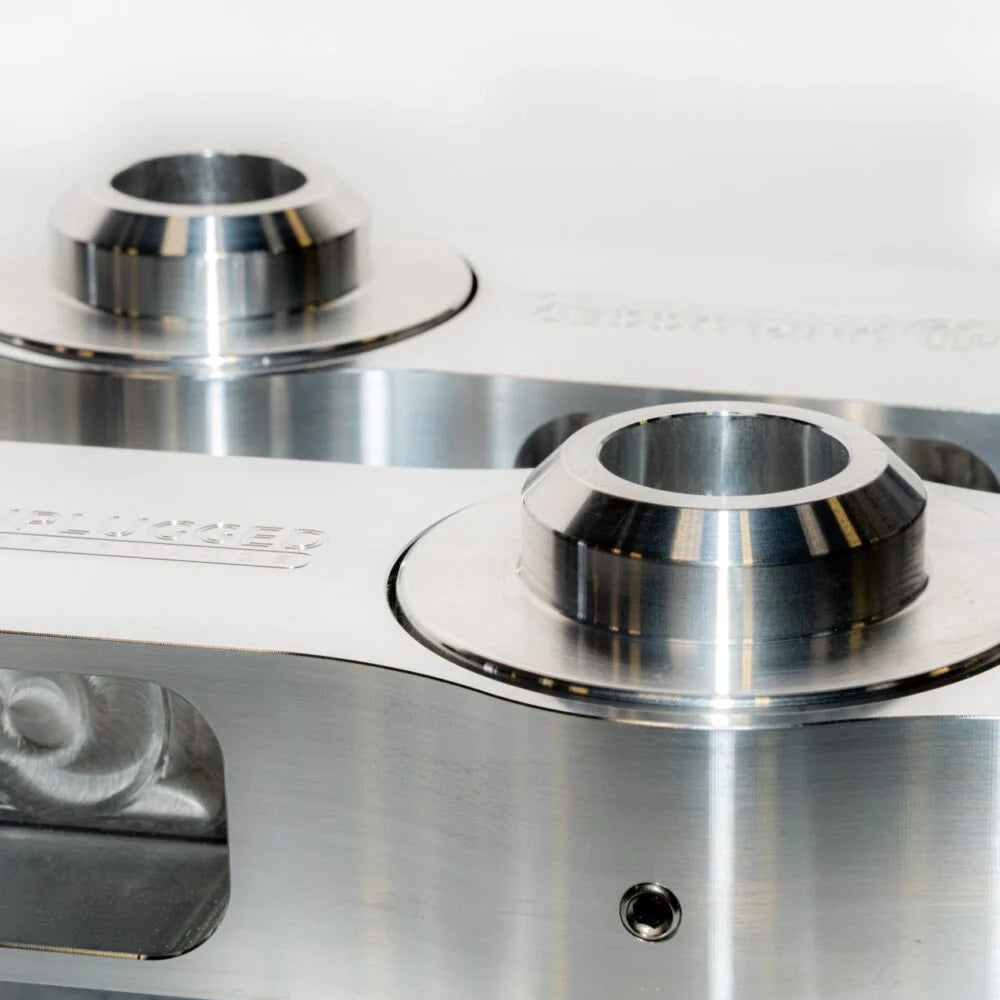 Unplugged Performance - Ultimate Edition Billet Height Adjustable Rear Spring Arms - Tesla Model 3/Model Y