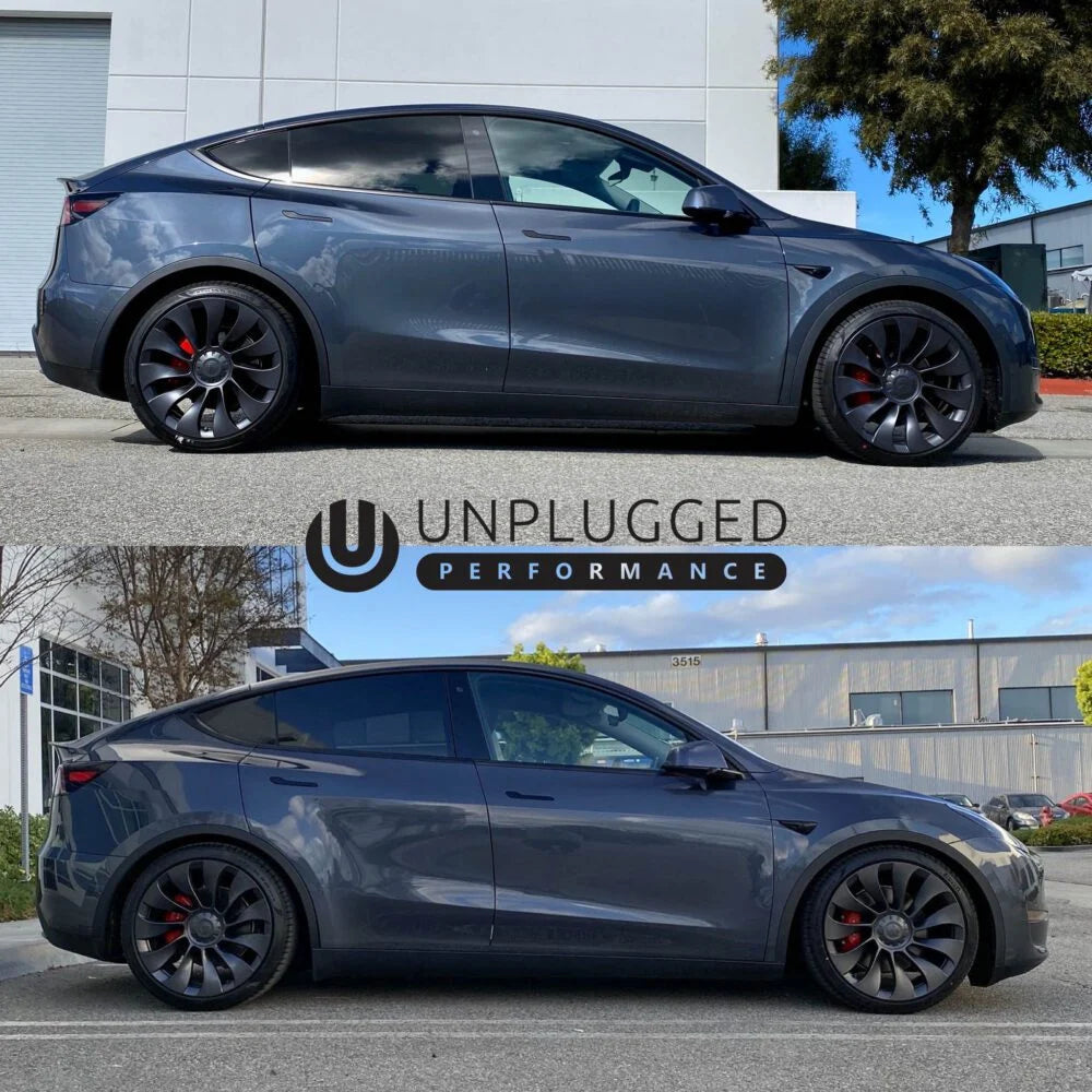 Unplugged Performance - Dual Rate Linear Lowering Spring Set - Tesla Model Y