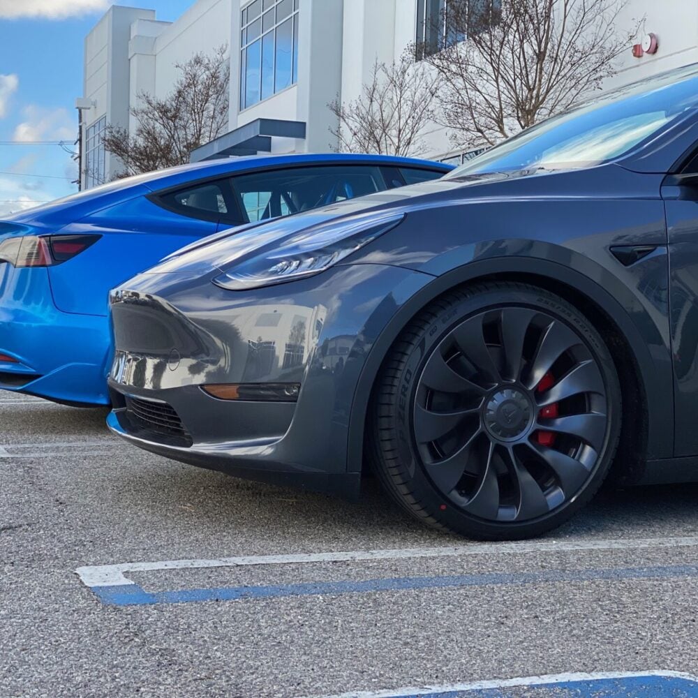 Unplugged Performance - Dual Rate Linear Lowering Spring Set - Tesla Model Y