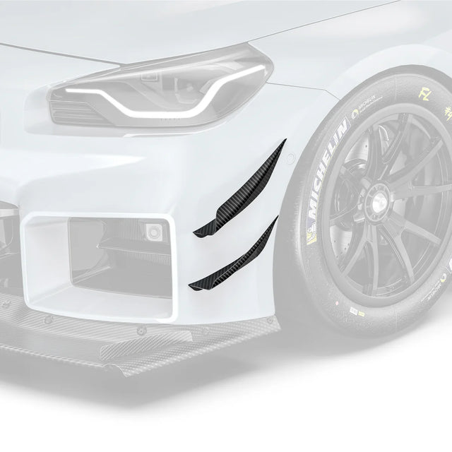 ADRO - ARD Prepreg Carbon Fiber Front Bumper Canards - BMW G87 M2