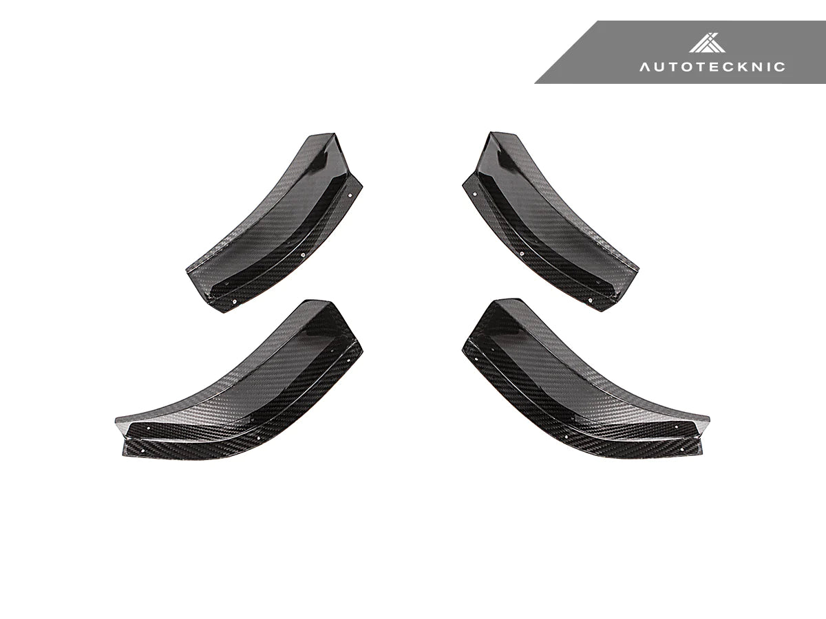 Autotecknic - GT4 Dry Carbon Bumper Canard Set - BMW G8X M3/M4