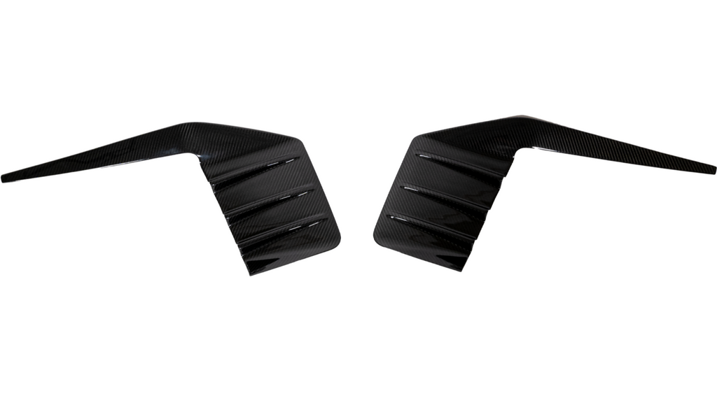 Suvneer Motorsports - MP Designed Carbon Fiber Rear Bumper Fins - BMW G87 M2