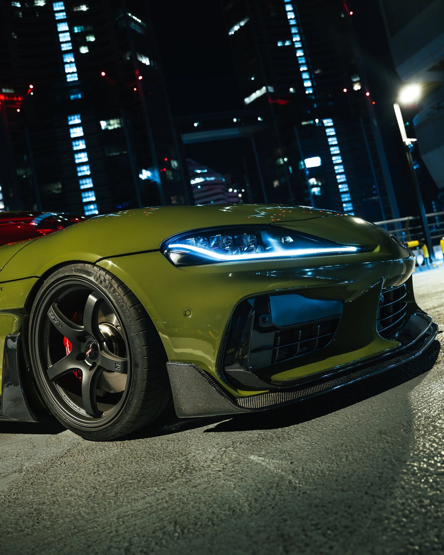 ADRO - Facelift Front Bumper & Carbon Fiber Lip Package - Toyota GR Supra