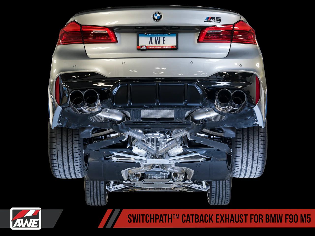 AWE Tuning -  SwitchPath Axleback Exhaust - BMW F90 M5