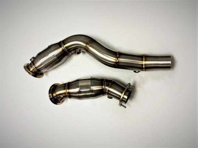 Evolution Racewerks - Sport Series High-Flow Catted Downpipes (Stainless) - BMW F8X M2/M3/M4